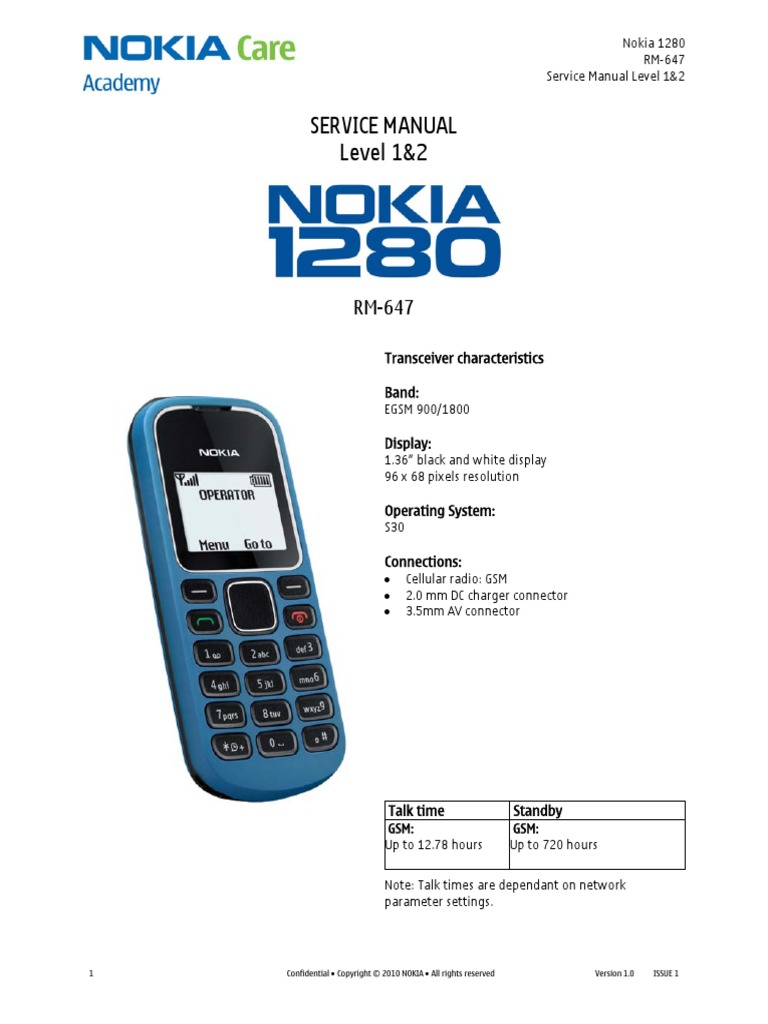 Nokia 1280 Schematic Diagram Factorlasopa
