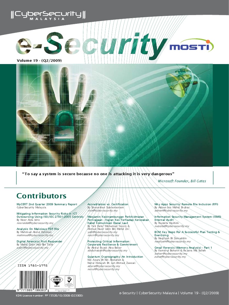 Cyber Security Magazine Malaysia Online Safety & Privacy Computer