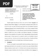 Galemmo - Joint Motion For Order Preliminarily Approving Class Action Se...