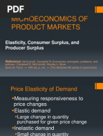 Microeconomics of Product Markets