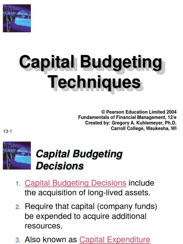 Capital Budgeting | PDF | Internal Rate Of Return | Capital Budgeting