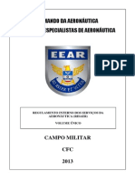 CFC - REGULAMENTO INTERNO DOS SERVIÃOS DA AERONÃUTICA - RCA 34-1 RISAER