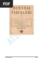 Osmanlı Tarihleri I