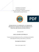 Estudio Técnico y Económico de La Factibilidad de Implementar Un Sistema Eléctrico de Emergencia en Inelectra, Sede Teramo, Sector El Peñonal