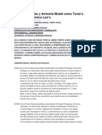 Libro de Escalas y Armonía Modal Como Tonal e Informe Académico Leo