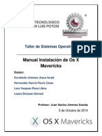 Taller de Sistemas Operativos Instalación de Mavericks