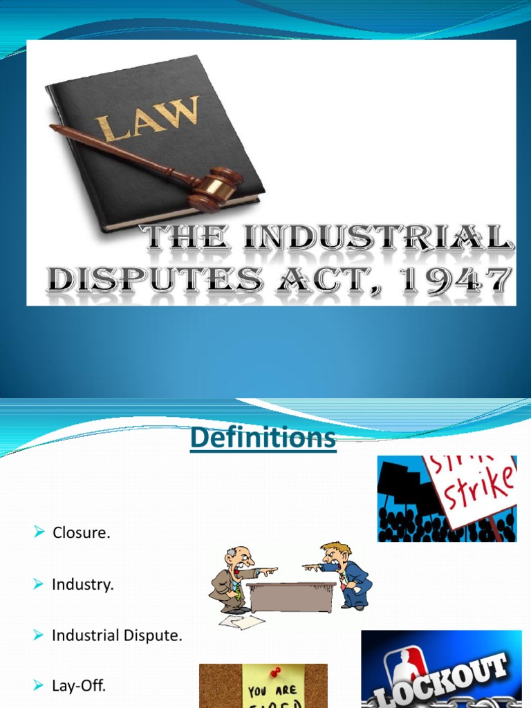 Industrial Dispute's Act, 1947 PDF Trade Union Strike Action