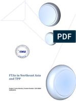 FTAs in Northeast Asia and TPP
