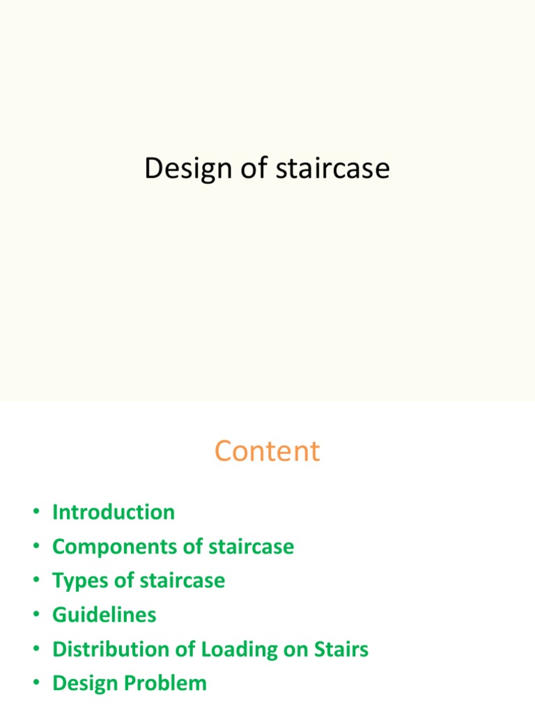 Design of Staircase | PDF | Stairs | Building