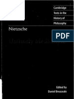 Friedrich Nietzsche - Untimely Meditations (Cambridge Texts in The History of Philosophy 1997)