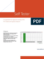 Self Tester: An Application For Regression Testing of The Pvs-Studio and Cppcat Analyzers