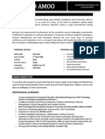 BERNARD AMOO CV PDF