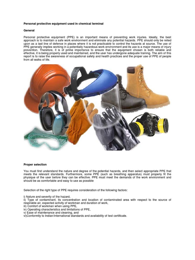 Personal Protective Equipment | PDF | Personal Protective Equipment | Shoe