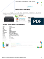 Lenovo Desktop ThinkCentre M58p, Intel Core 2 Duo E8400 3