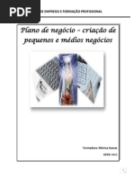 Plano de Negocios - criação de pequenos negocios