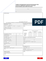 PQR format for procedure qualification records