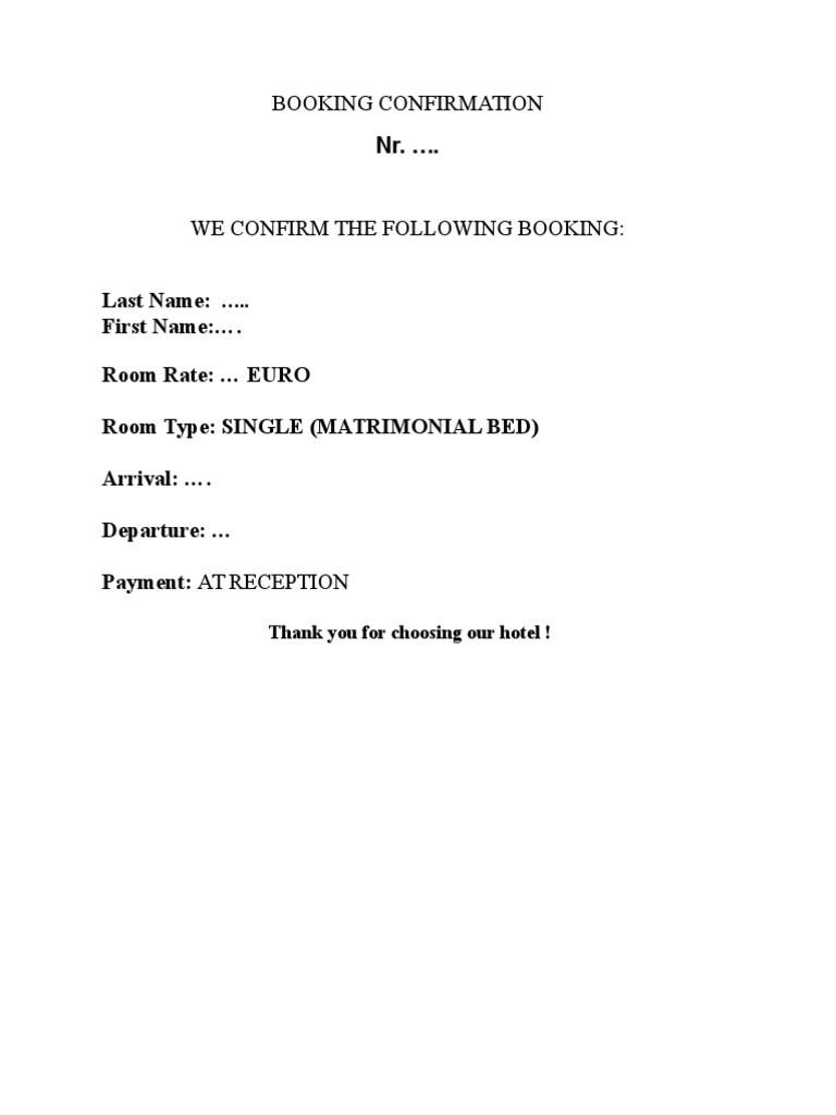 Confirmation | PDF