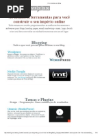 Ferramentas Para Blog