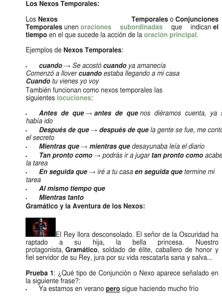 Los Nexos Temporales