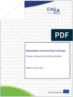 Organisation of School Time in Europe-Primary and General Secondary Education