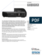 Epson EH-TW490 3LCD HD Ready Gaming / Home Theatre Projector