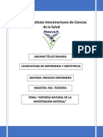 Historia Natural de Hipertensión Arterial