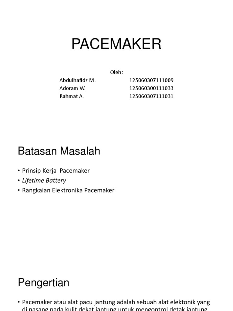 PACEMAKER | PDF