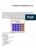 Vb Evaluar La Expresion Matematica de Un String Vba Excel