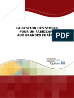 Gestion Des Stocks Pour Un Fabricant Aux Grandes Chaines