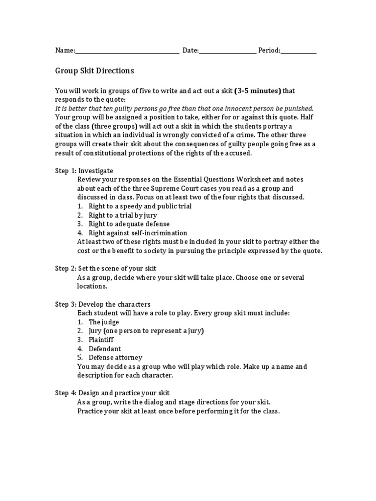 Rights of The Accused Skit  PDF