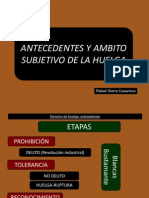 Antecedentes y Ambito Subjetivo Huelga