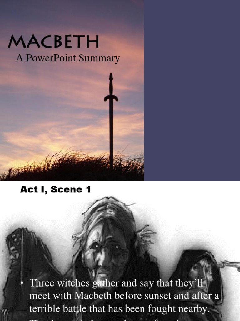 macbeth1 powerpoint Macbeth Shakespearean Tragedies