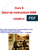 Curs 8 Setul de Instructiuni 8086: Exemple