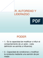 Poder, Autoridad y Liderazgo