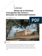 Historia de La Iglesia Purísima Concepción Del Caroní