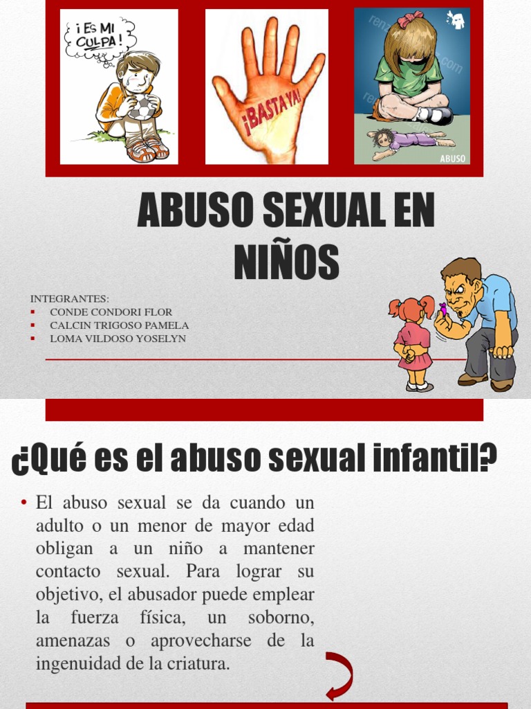 Abuso Sexual en Niños Diapos | PDF | Abuso Sexual Infantil | Abuso sexual