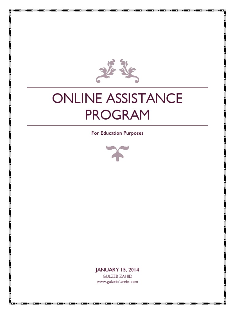 Online Assistance Program for MOE | PDF | Software Development Process ...