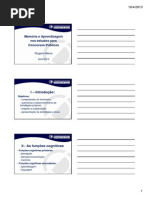 Prof.º Rogério Neiva - Material Aula (Memória e Aprendizagem) - 19.04.2013