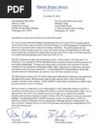 Tester Letter to Senate Leaders on PILT-SRS