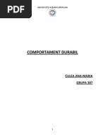 COMPORTAMENT DURABIL
