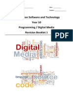 Information Software and Technology Year 10 Programming / Digital Media Revision Booklet 1