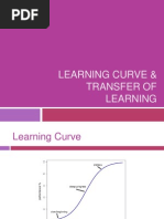 Learning curve & Transferring learning