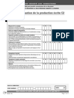 Ille D'évaluation de La Production Écrite C2