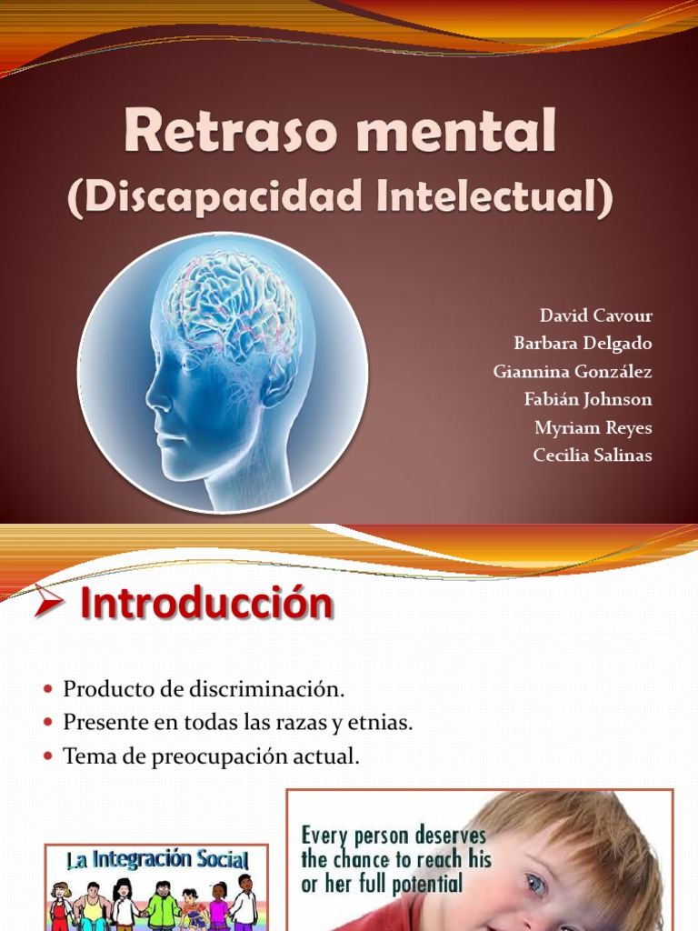 Retraso Mental | Discapacidad intelectual | Trastorno mental
