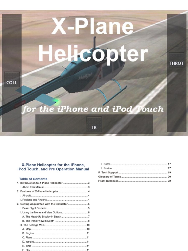XPlane Helicopter Manual Helicopter Rotor Helicopter