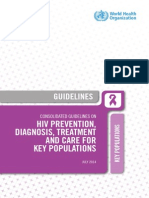 Consolidated Guidelines On HIV Prevention, Diagnosis, Treatment and Care For Key Populations