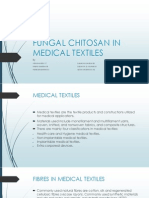 Fungal Chitosan in Medical Textiles