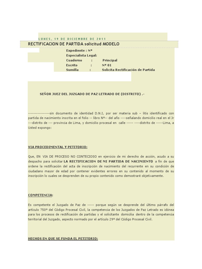 Modelo Demanda de Rectificacion de Partida 1