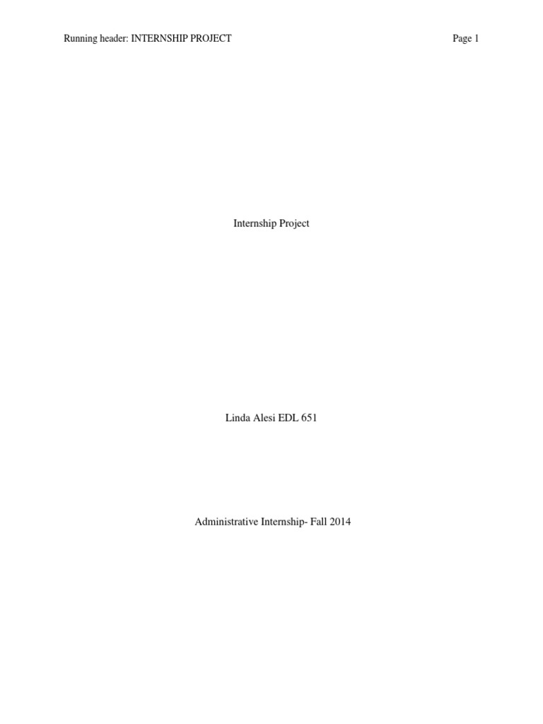 Description of Internship Project | PDF | Curriculum | Competence ...