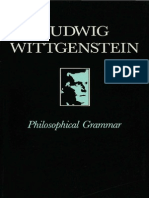 Wittgenstein, Ludwig - Philosophical Grammar (Blackwell, 1974)